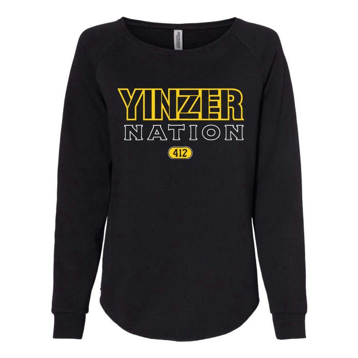 Pittsburgh Yinzer Nation Yinzer Pride Womens California Wash Sweatshirt