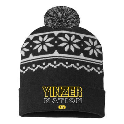 Pittsburgh Yinzer Nation Yinzer Pride USA-Made Snowflake Beanie