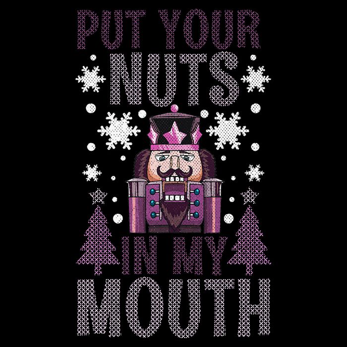 Put Your Nuts In My Mouth Nutcracker Christmas Tall T-Shirt