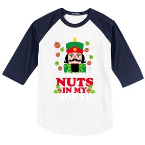 Put Your Nuts In My Mouth Essential Baseball Sleeve Shirt