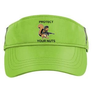 Protect Your Nuts Funny Squirrel Lover Adult Drive Performance Visor