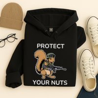 Protect Your Nuts Funny Squirrel Lover Hoodie