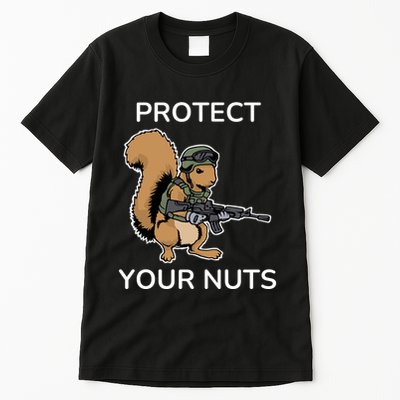 Protect Your Nuts Funny Squirrel Lover Tall T-Shirt