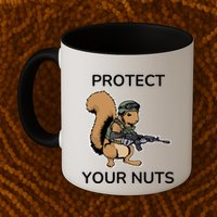 Protect Your Nuts Funny Squirrel Lover Mug
