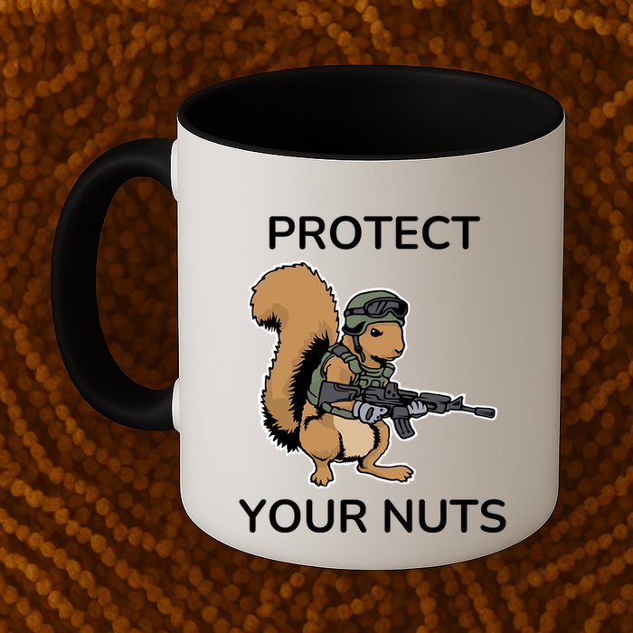Protect Your Nuts Funny Squirrel Lover Mug