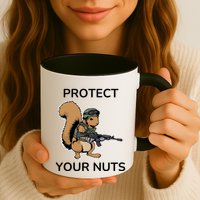 Protect Your Nuts Funny Squirrel Lover Mug