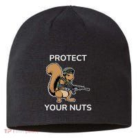 Protect Your Nuts Funny Squirrel Lover Sustainable Beanie