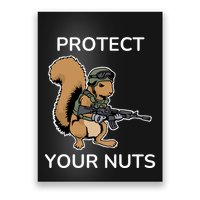 Protect Your Nuts Funny Squirrel Lover Poster