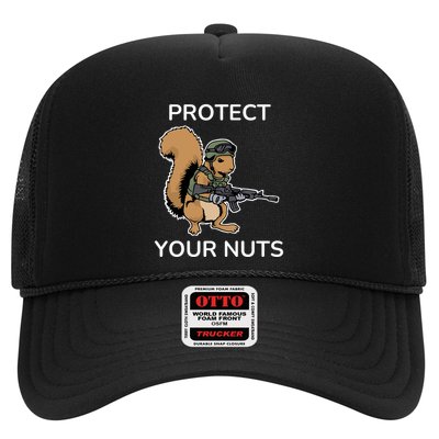 Protect Your Nuts Funny Squirrel Lover Trucker Hat