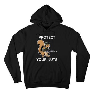 Protect Your Nuts Funny Squirrel Lover Tall Hoodie