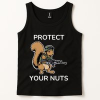Protect Your Nuts Funny Squirrel Lover Tank Top