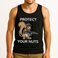 Protect Your Nuts Funny Squirrel Lover Tank Top