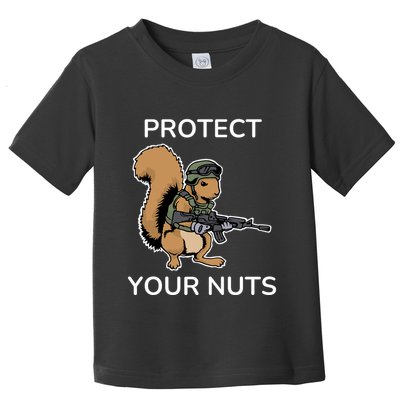Protect Your Nuts Funny Squirrel Lover Toddler T-Shirt