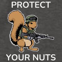 Protect Your Nuts Funny Squirrel Lover Vector Backpack