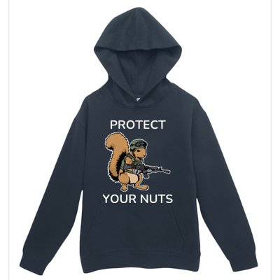 Protect Your Nuts Funny Squirrel Lover Urban Pullover Hoodie