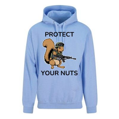 Protect Your Nuts Funny Squirrel Lover Unisex Surf Hoodie