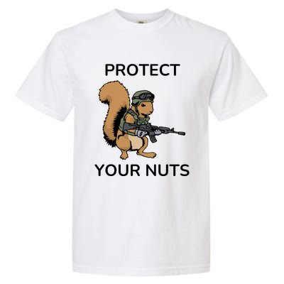 Protect Your Nuts Funny Squirrel Lover Garment-Dyed Heavyweight T-Shirt