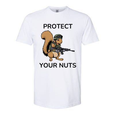 Protect Your Nuts Funny Squirrel Lover Softstyle CVC T-Shirt