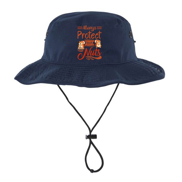 Protect Your Nuts Funny Squirrels Legacy Cool Fit Booney Bucket Hat