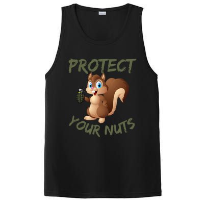 Protect Your Nuts Squirrel Inappropriate Adult Humor Gift PosiCharge Competitor Tank