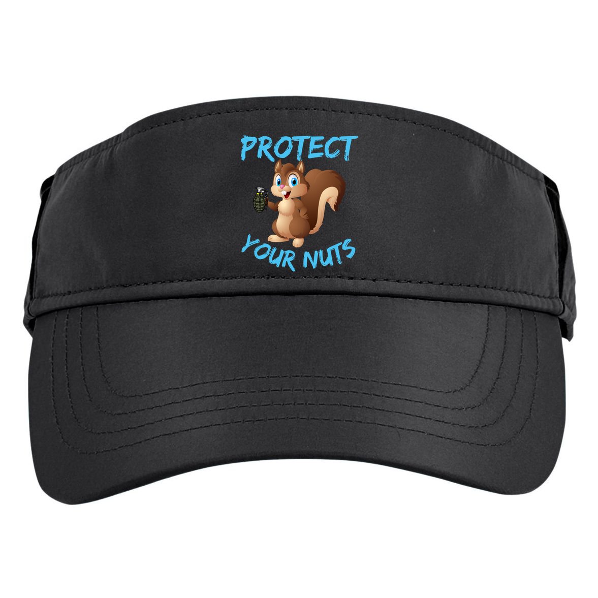 Protect Your Nuts Squirrel Inappropriate Adult Humor Gift Adult Drive Performance Visor