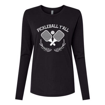 Pickleball Yall Womens Cotton Relaxed Long Sleeve T-Shirt