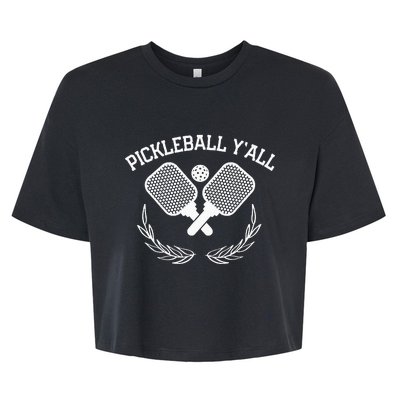 Pickleball Yall Bella+Canvas Jersey Crop Tee