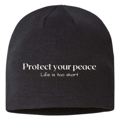 Protect your peace Pullover Hoodie Sustainable Beanie