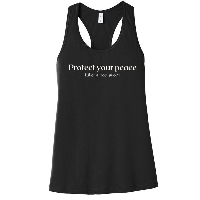 Protect your peace Pullover Hoodie Women's Racerback Tank