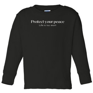 Protect your peace Pullover Hoodie Toddler Long Sleeve Shirt