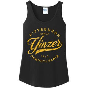 Pittsburgh Yinzer Pennsylvania Steel City Home Yinz Funny Ladies Essential Tank