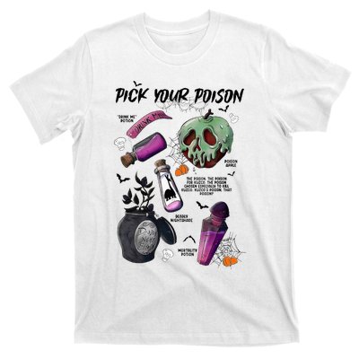 Pick Your P.O.I.S.O.N Drink Me Potion Halloween T-Shirt