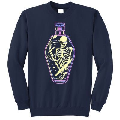 Pick Your Poison Pastel Goth Skeleton Potion Halloween Tall Sweatshirt