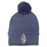 Pick Your Poison Pastel Goth Skeleton Potion Halloween Pom Pom 12in Knit Beanie