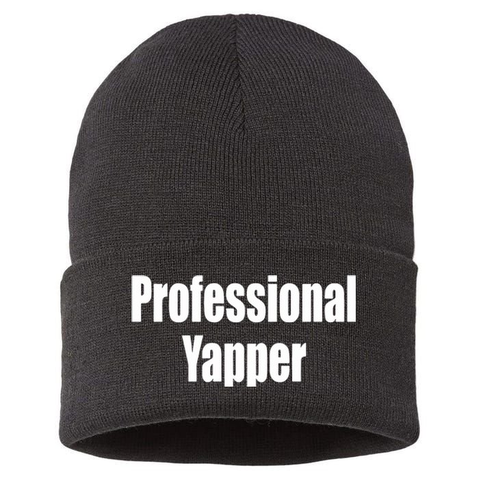 Professional Yapper Sustainable Knit Beanie