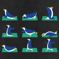 Penguin Yoga Poses Meditation Workout Exercise Mom Gift Funny Gift Hat