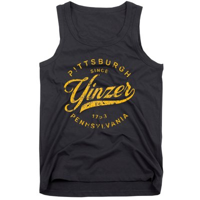 Pittsburgh Yinzer Pennsylvania Steel City Home Yinz Funny Tank Top