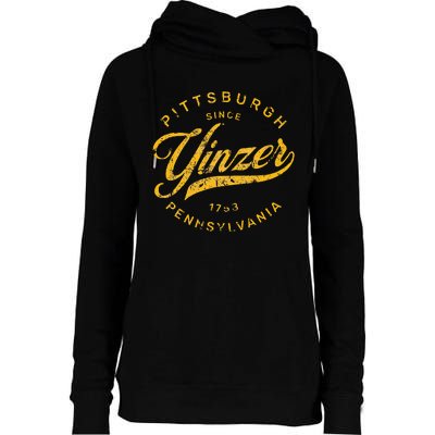 Pittsburgh Yinzer Pennsylvania Steel City Home Yinz Funny Womens Funnel Neck Pullover Hood