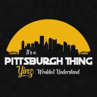 Pittsburgh Yinzer Pittsburghese Its A Pittsburgh Thing Yinz Ladies PosiCharge Tri-Blend Wicking Tank