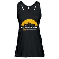 Pittsburgh Yinzer Pittsburghese Its A Pittsburgh Thing Yinz Ladies Essential Flowy Tank