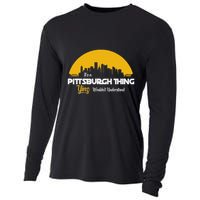 Pittsburgh Yinzer Pittsburghese Its A Pittsburgh Thing Yinz Cooling Performance Long Sleeve Crew