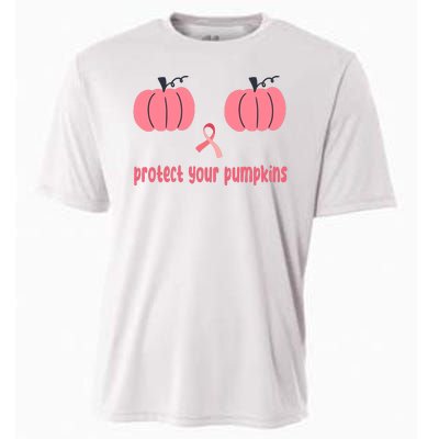 Protect Your Pumpkins Breast Cancer Awareness Cooling Performance Crew T-Shirt