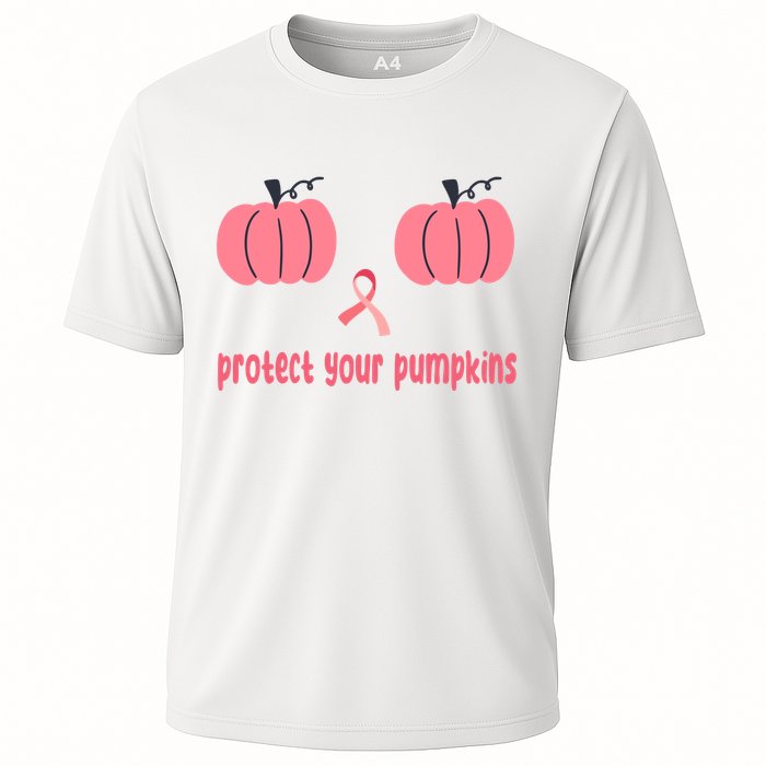 Protect Your Pumpkins Breast Cancer Awareness Cooling Performance Crew T-Shirt