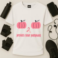 Protect Your Pumpkins Breast Cancer Awareness Cooling Performance Crew T-Shirt