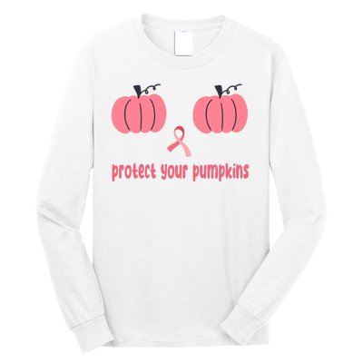 Protect Your Pumpkins Breast Cancer Awareness Long Sleeve Shirt