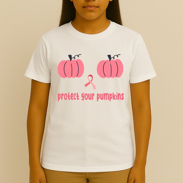 Protect Your Pumpkins Breast Cancer Awareness T-Shirt