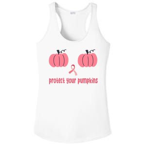 Protect Your Pumpkins Breast Cancer Awareness Ladies PosiCharge Competitor Racerback Tank