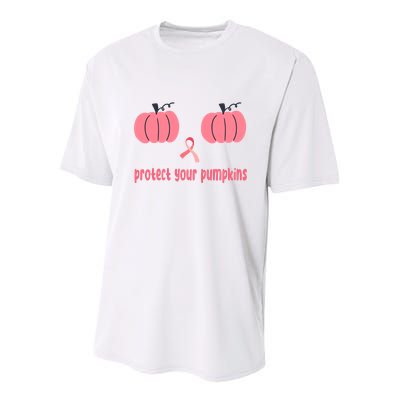 Protect Your Pumpkins Breast Cancer Awareness Youth Performance Sprint T-Shirt