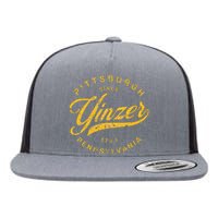 Pittsburgh Yinzer Pennsylvania Steel City Home Yinz Funny Flat Bill Trucker Hat