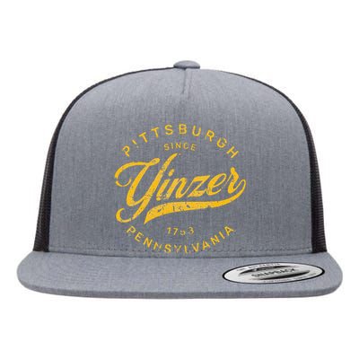 Pittsburgh Yinzer Pennsylvania Steel City Home Yinz Funny Flat Bill Trucker Hat